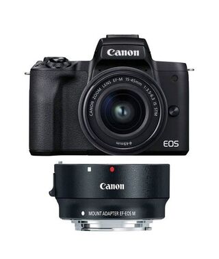 Canon EOS M50 Mark II Mirrorless Digital Camera With 15-45mm Lens